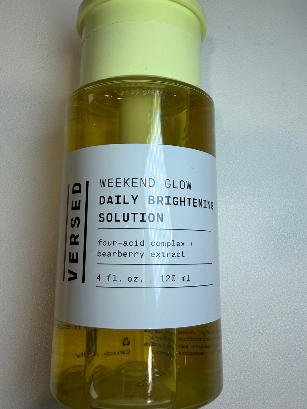 Versed Weekend Glow Daily Brightening Solution 120ml